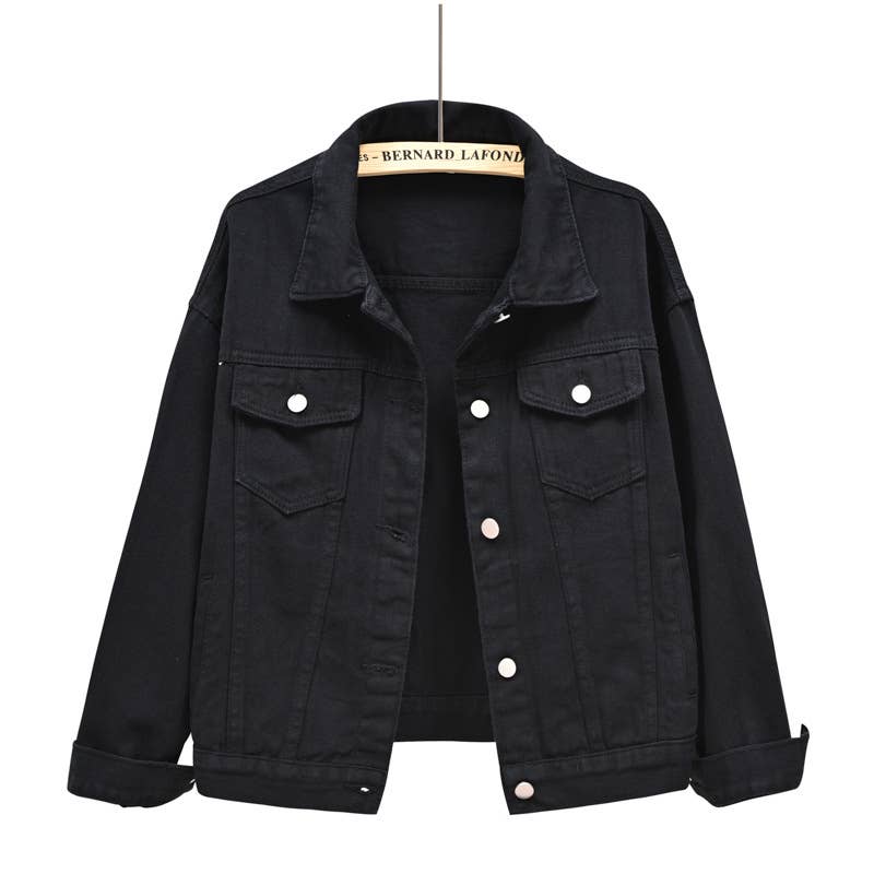 Slim Cropped Denim Jacket