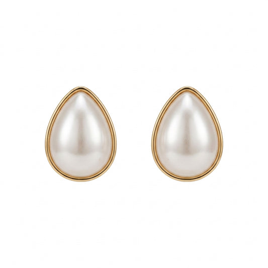 Teardrop Pearl Stud Earring