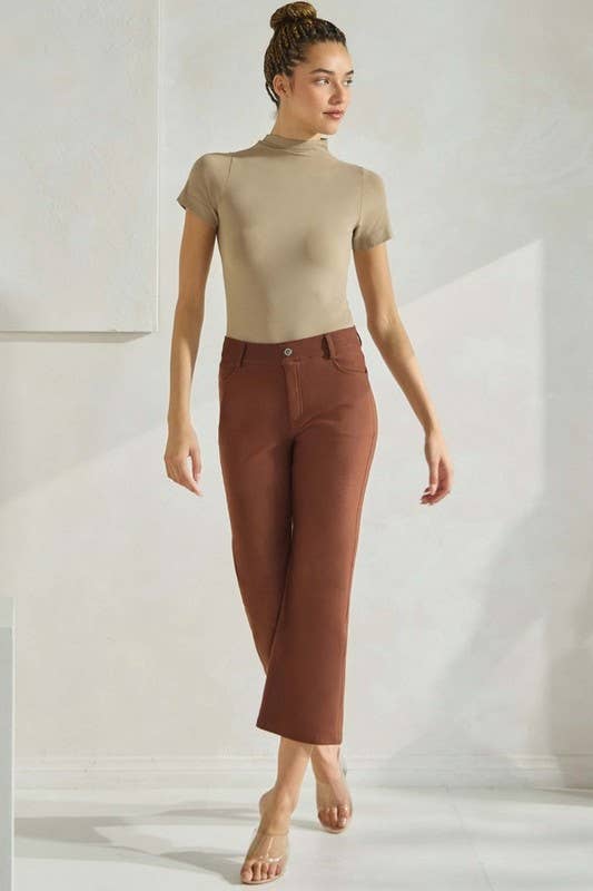 Straight Leg Crop Pants
