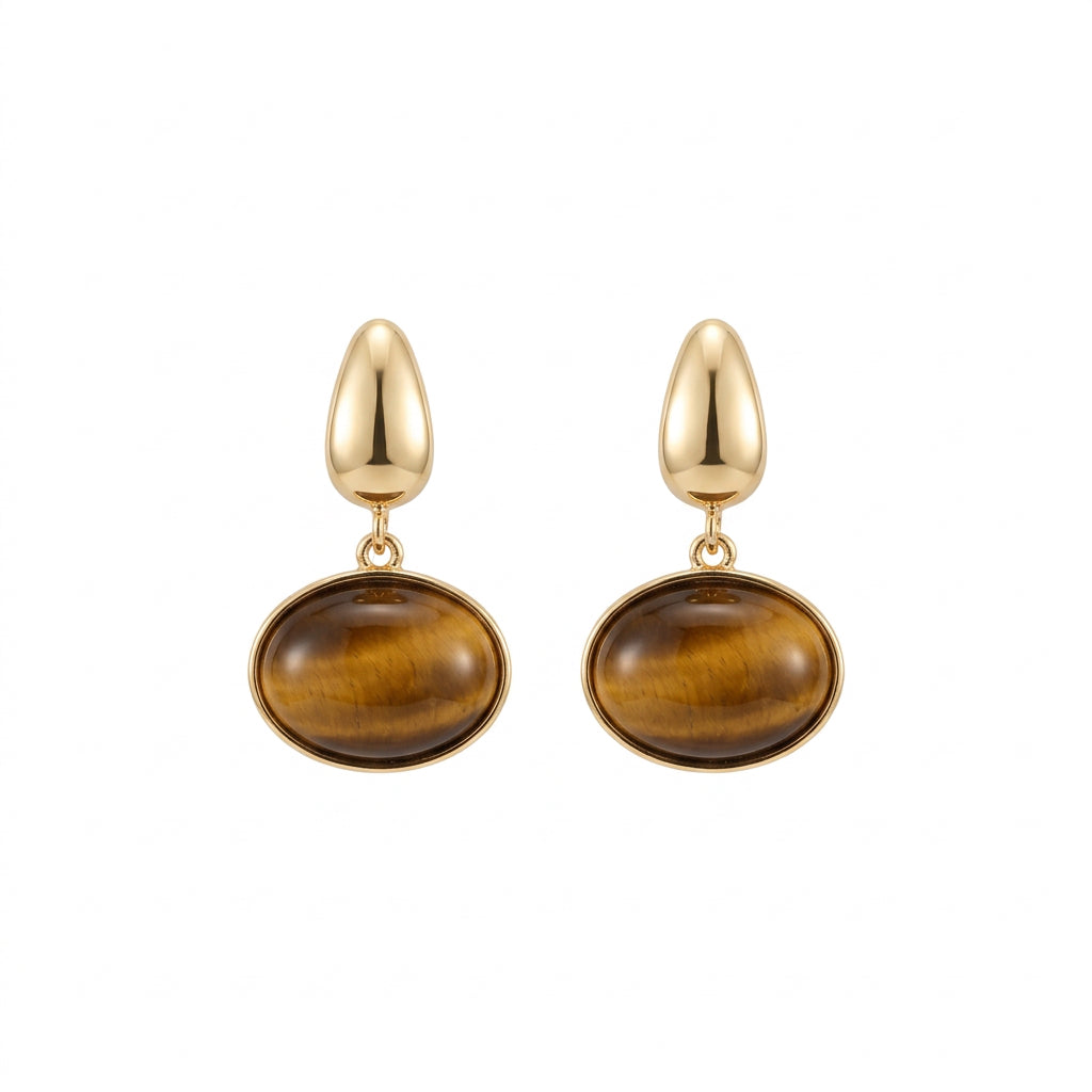 Brown Drop Earring