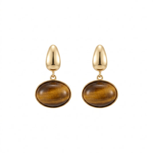 Brown Drop Earring