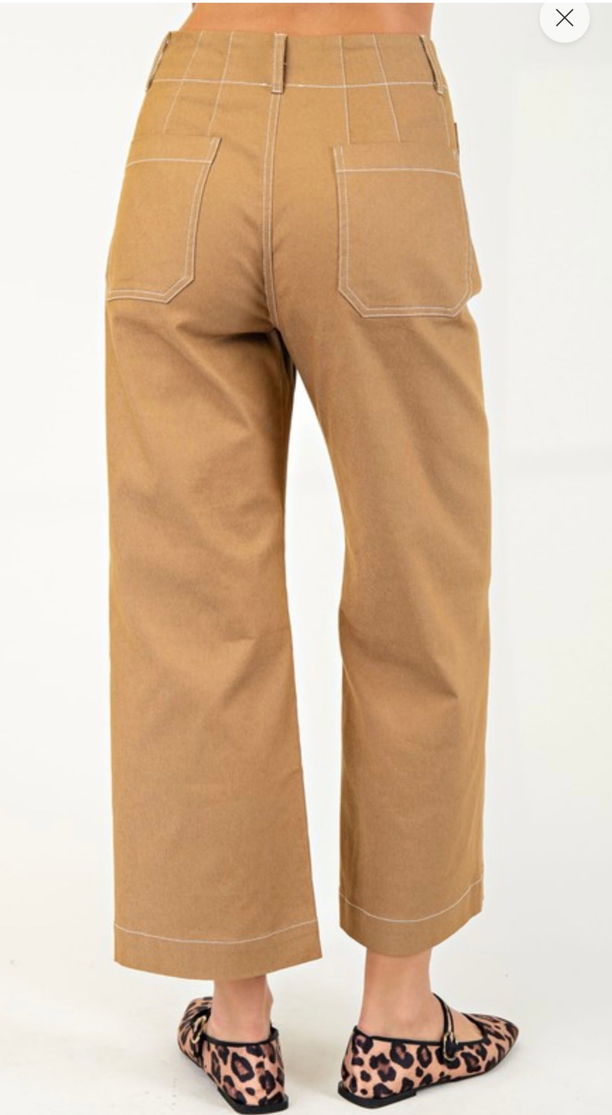 Cropped Wide Leg Pants