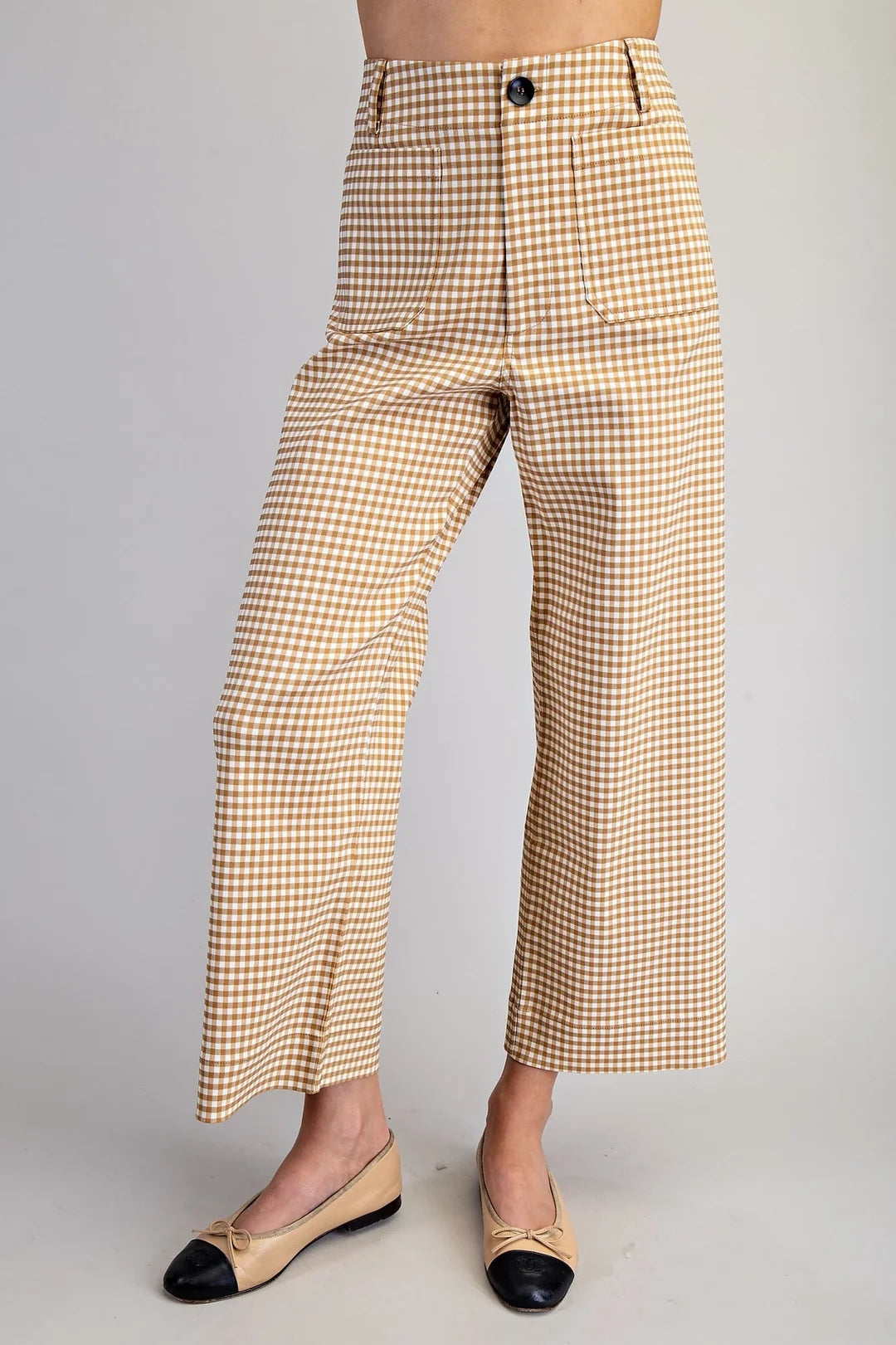 ee:some Gingham Straight Leg pant