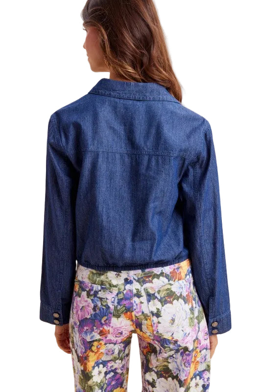 Denim Twisted Top