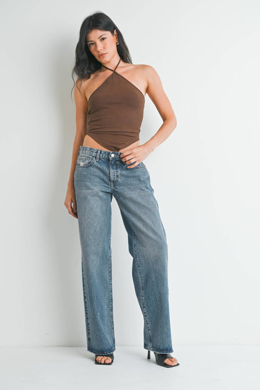 Low Rise Baggy Slouch Jean