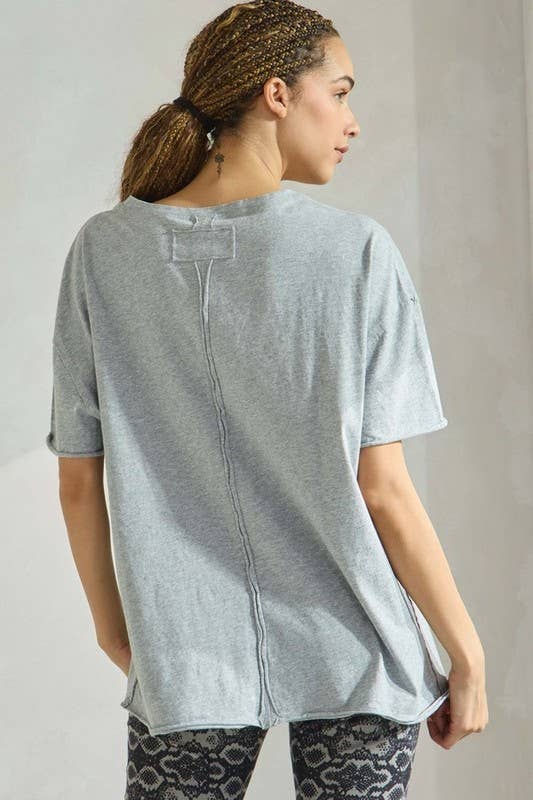 Women's The Essential Raw Edge Oversize Tee