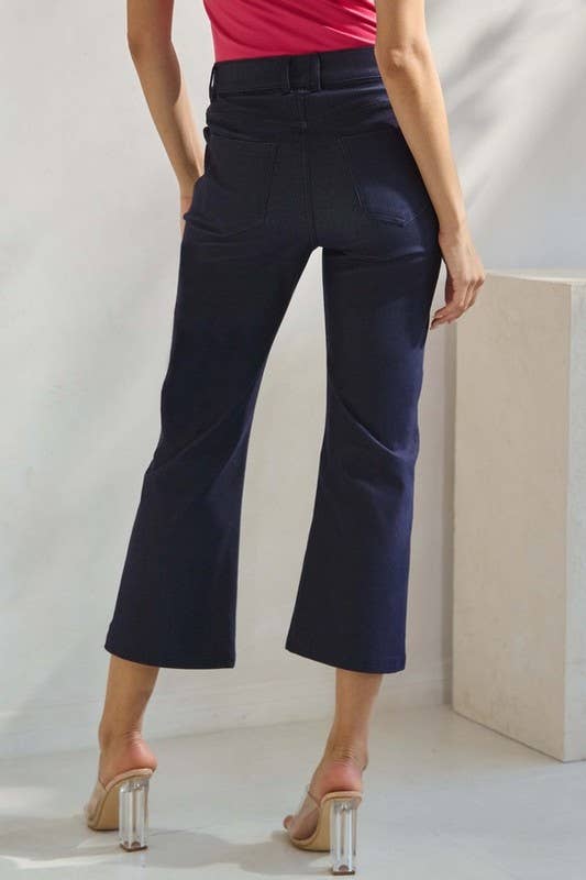 Straight Leg Crop Pants