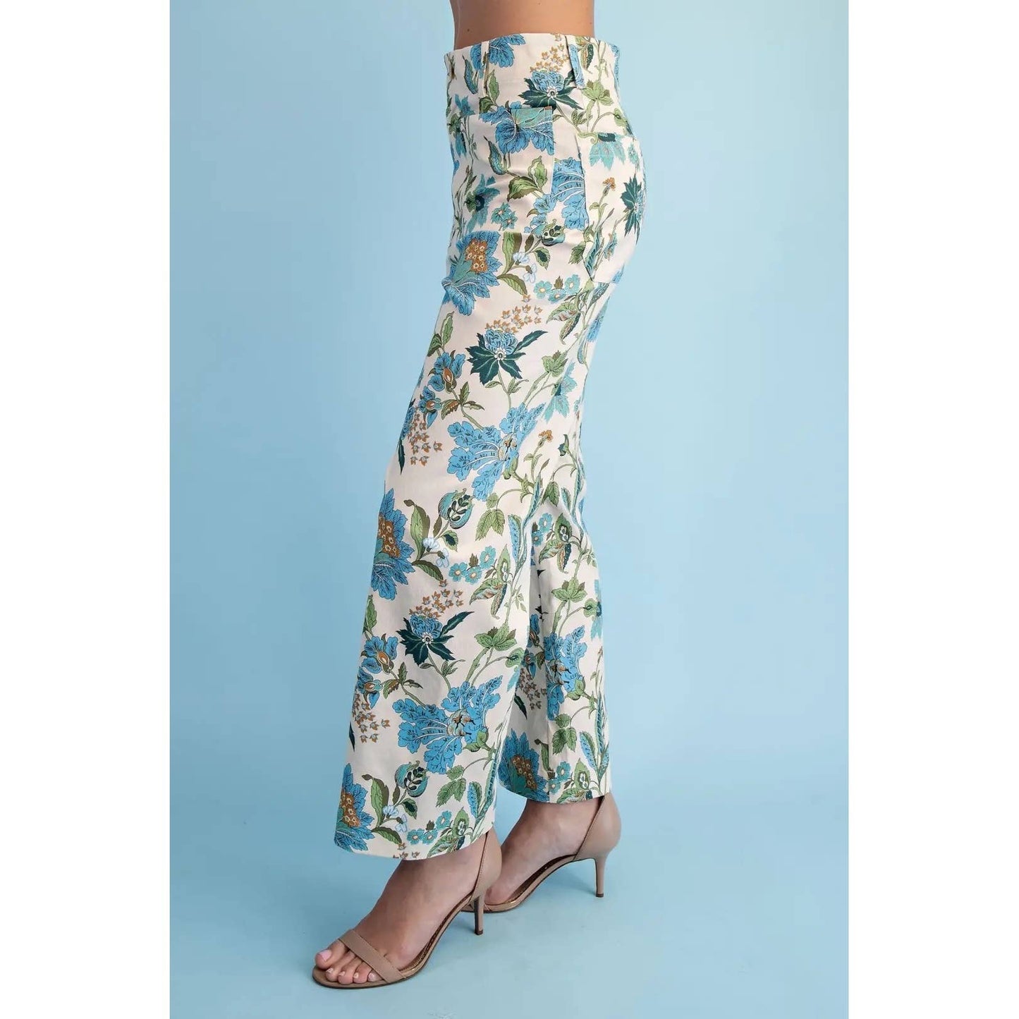 NEW Floral Ankle Cropped Pants