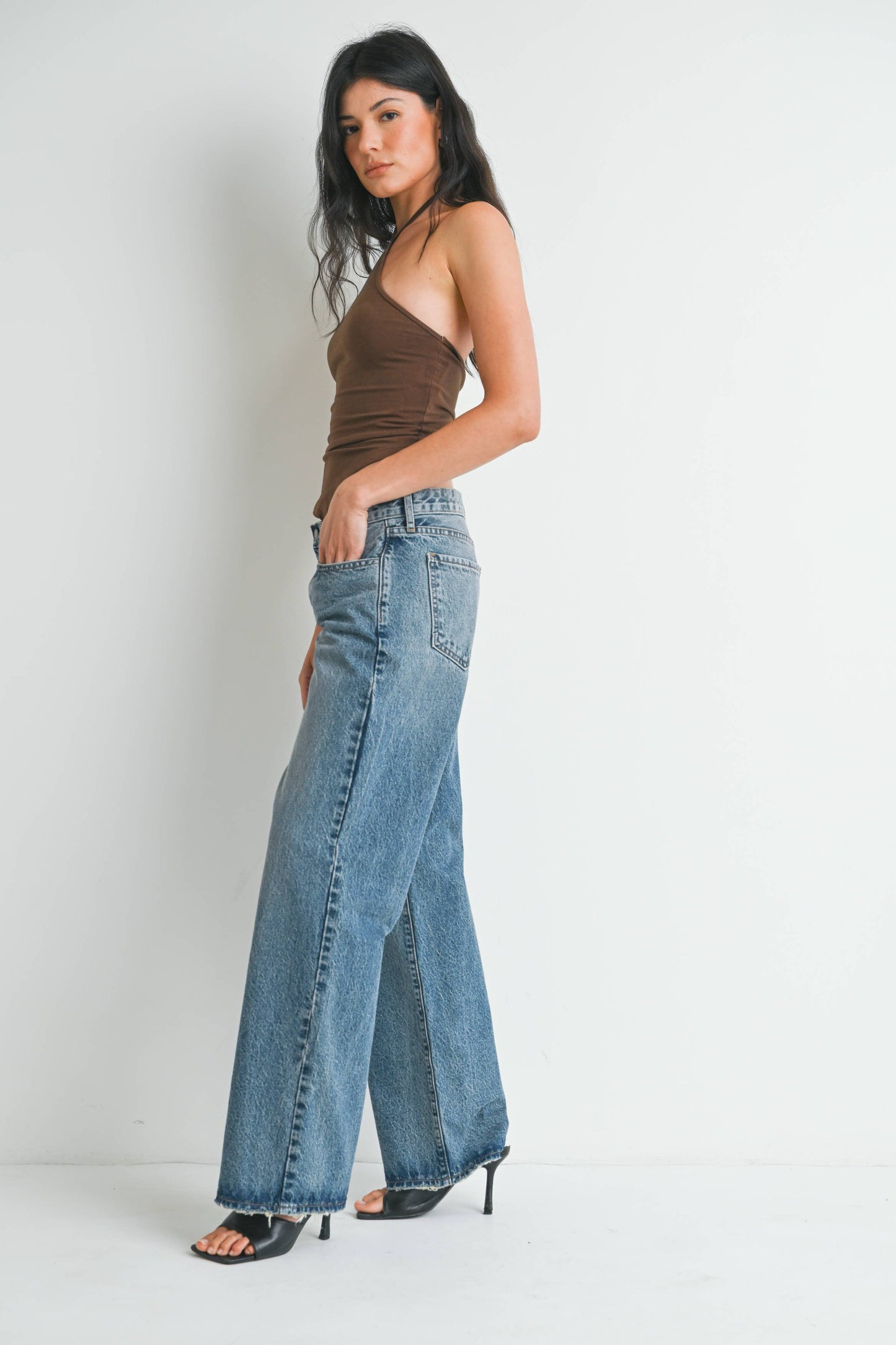 Low Rise Baggy Slouch Jean