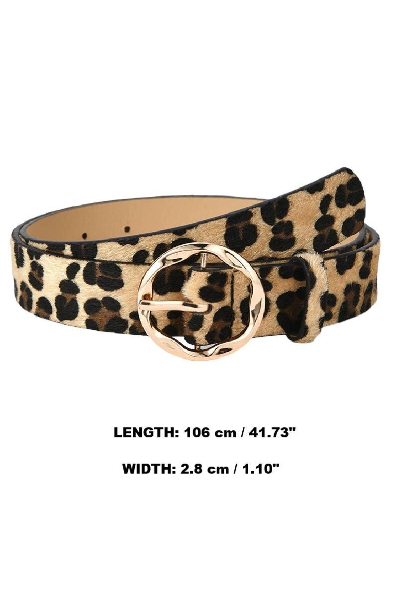 Animal Print Fashion Belt