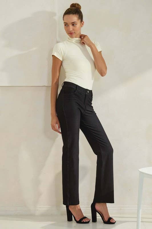 Classic Solid Straight Leg Jeggings