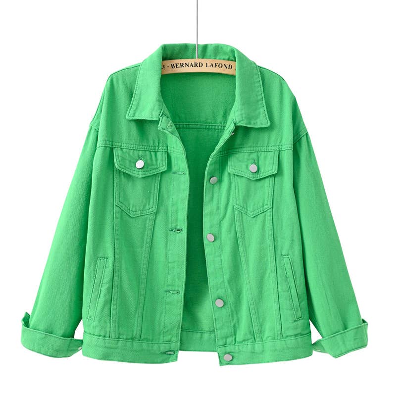 Slim Cropped Denim Jacket