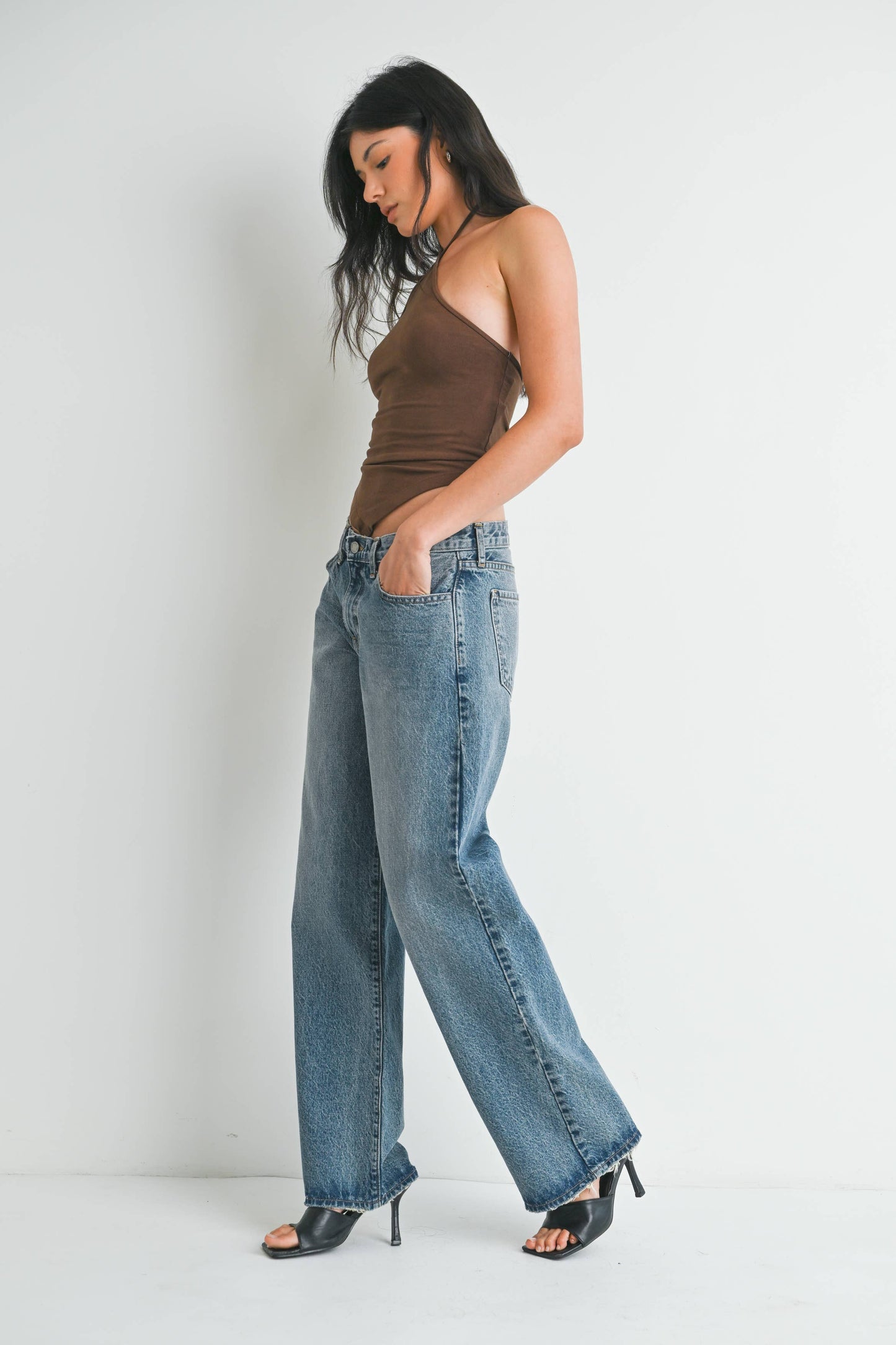 Low Rise Baggy Slouch Jean