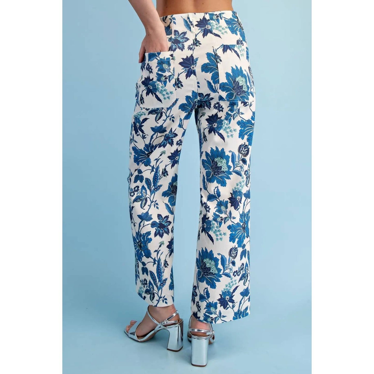 NEW Floral Ankle Cropped Pants