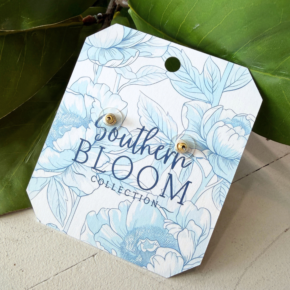 Belle Stud Earrings Cream