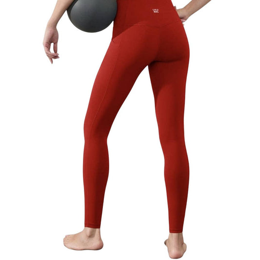 LULU SOLID LEGGINGS RED
