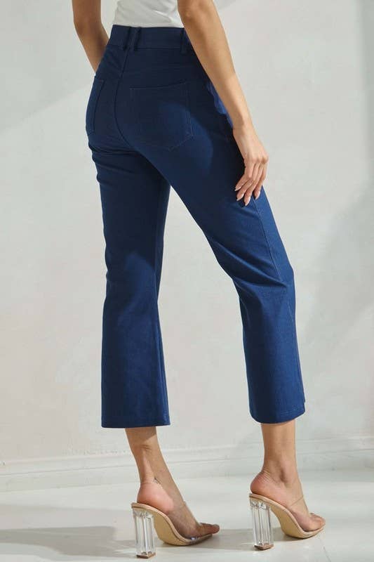 Straight Leg Crop Pants