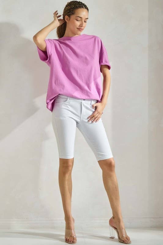 Women's The Essential Raw Edge Oversize Tee