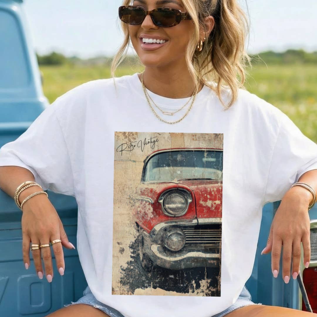 Retro Vintage Headligh Graphic Tee