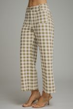 Gingham Wide Leg Pants