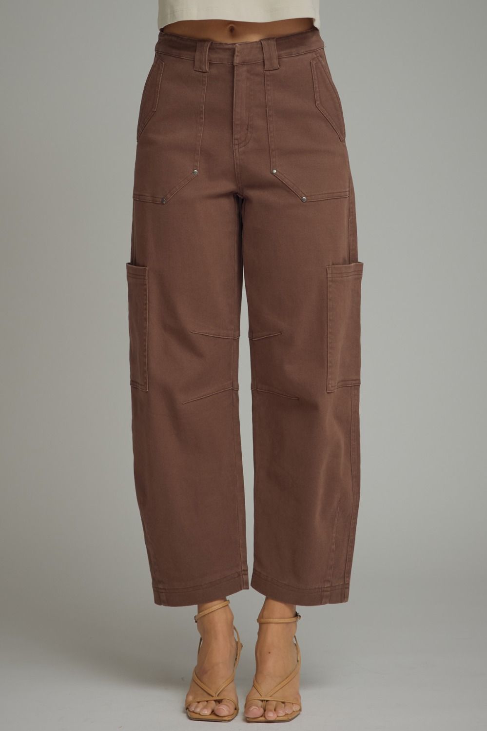Front Pocket Stud Pants