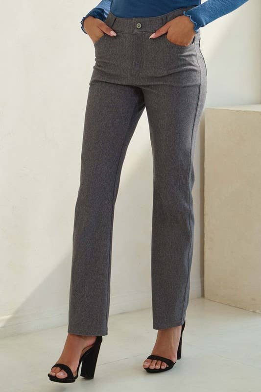 Classic Solid Straight Leg Jeggings