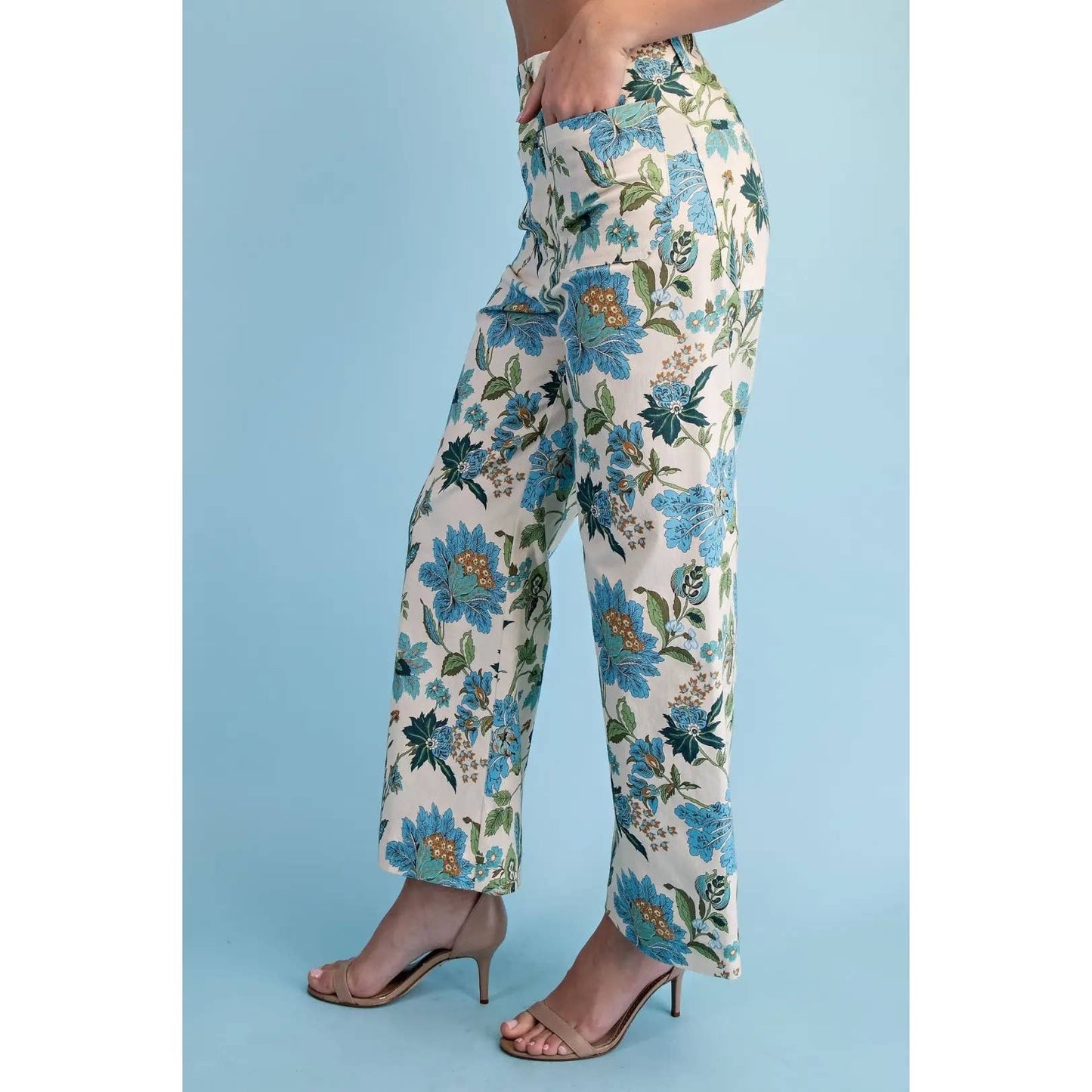 NEW Floral Ankle Cropped Pants